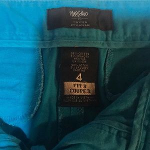 Teal blue Mossimo shorts size 4